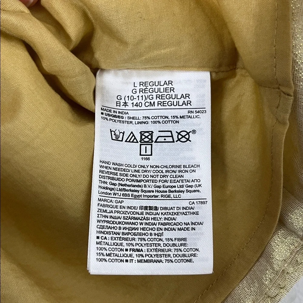 GAP Kids Champagne Gold Sequin Dress Sz L (10) - Picture 6 of 8